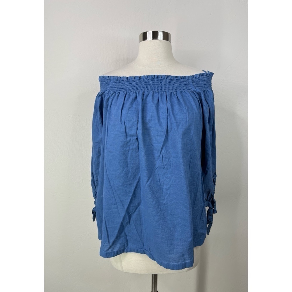 LOFT Outlet Off-The-Shoulder Long Sleeve Blouse
